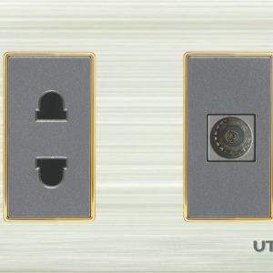 Bộ ổ cắm 2 chấu và tivi S