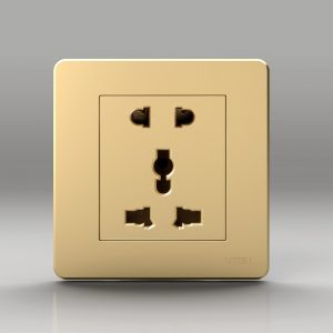 Ổ cắm 2 chấu và 3 chấu đa năng có tiếp địa Mã hàng: Q7GZ12Z13/N