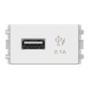 Ố sạc usb 2.1A đơn. size s 8431USB_WE Schneider