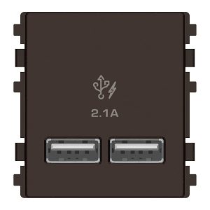 Ổ sạc USB 2.1A đôi, Size S 8432USB_BZ Schneider
