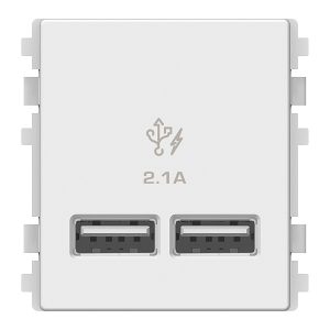 Ố sạc usb 2.1A đôi. size 2s 8432USB_WE Schneider