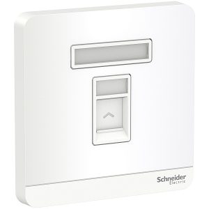 Bộ ổ cắm mạng cat5e đơn màu trắng E8331RJS5_WE_G19 Schneider