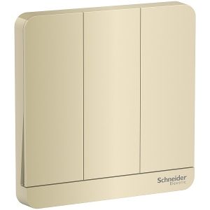 Nút nhấn nhả ba 4A màu vàng ánh kim E8333PRL1_WG_G19 Schneider