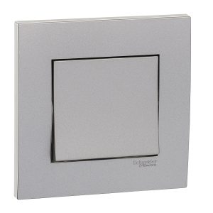 Bộ công tắc đơn 1 chiều 16AX màu xám KB31_1_AS_G19 Schneider