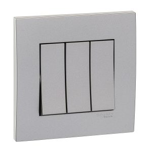 Bộ công tắc ba 1 chiều 16AX màu xám KB33_1_AS_G19 Schneider