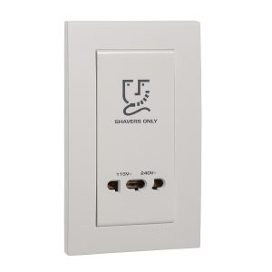 Bộ ổ cắm dao cạo râu màu trắng KBT727V_WE_G19 Schneider