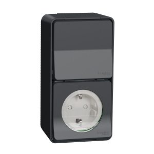 Ổ cắm đơn có công tắc 10AX MUR36024 Schneider
