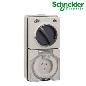 Ổ cắm có công tắc 3P 250V IP66 S56C310GY Schneider