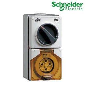 Ổ cắm có công tắc 4P 500V IP66 S56C420GY Schneider