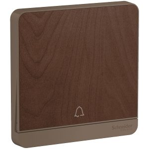 Bộ nút nhấn chuông đơn 10A màu gỗ E8331BPL1_WD_G19 Schneider