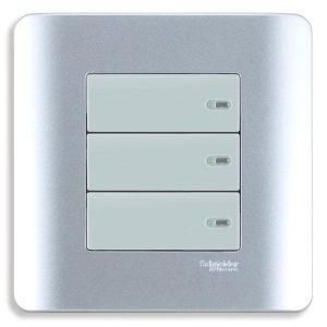 Bộ công tắc ba 2 chiều 16A màu xám E8433_2_SA_G19 Schneider