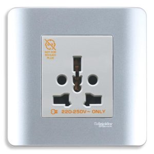 Ổ cắm đơn đa năng 16A màu xám E84426_16TS_SA_G19 Schneider