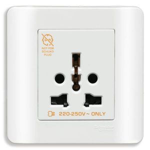 Ổ cắm đơn đa năng 16A màu trắng E84426_16TS_WE_G19 Schneider