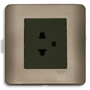 Bộ ổ cắm đơn 3 chấu 16A màu đồng E84426UESTR_SZ_G19 Schneider