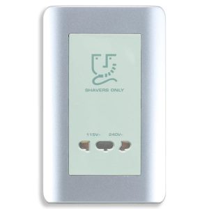 Bộ ổ cám dao cạo râu màu xám E84T727V_SA : danh cho khách sạn Schneider