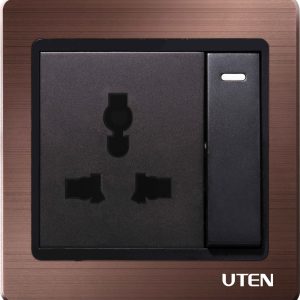 Công tắc 2 chiều, ổ cắm 3 chấu A5GK12Z13/N