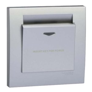 Bộ công tắc chìa khóa thẻ màu xám bạc KB31EKT_AS Schneider