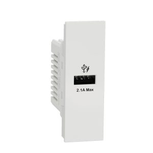 Ổ sạc USB type A, 2.1A, size S M3T_USB_WE : AvatarOn A Schneider