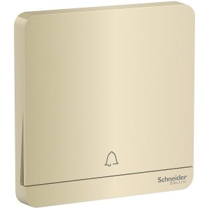 Bộ nút nhấn chuông đơn 10A màu vàng E8331BPL1_WG_G19 Schneider