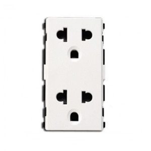 Ổ cắm đôi 3 chấu 16A,size L F1426UEST2M_G19 Schneider