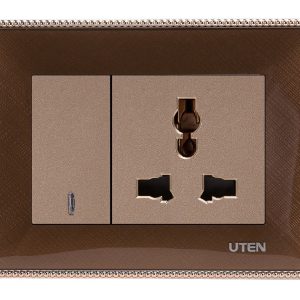 Bộ công tắc và ổ cắm 3 chấu màu a