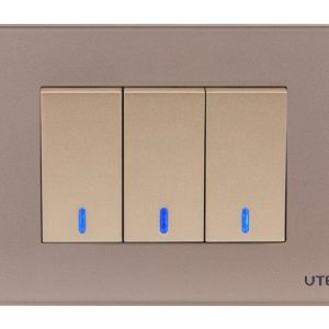 Bộ 3 công tắc Led mặt kính