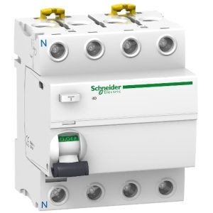 Cầu dao chống dòng rò RCCB 4P ilD-100mA 240-415VAC Type A9R12440 Schneider