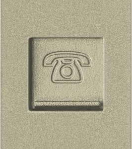 Ổ cắm điện thoại cỡ S V9.1-TELSS 