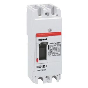 MCCB – DRX 125 – từ nhiệt – Icu 36 kA – 415 V~ – 2P – 20 A – 027051 Legrand