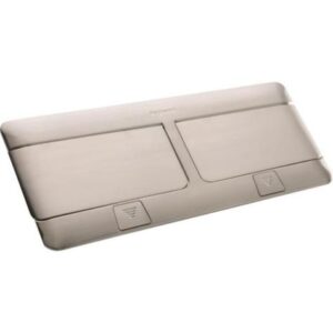 Hộp âm sàn 8 (2×4) mô-đun, inox nhám- 054023 Legrand