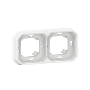 Khung đỡ chống thấm 2 Gang – IP55 – Trắng | 069694 Legrand