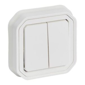 Công tắc đôi 2 chiều 10A IP55 – Gắn âm – Trắng – 069855 Legrand