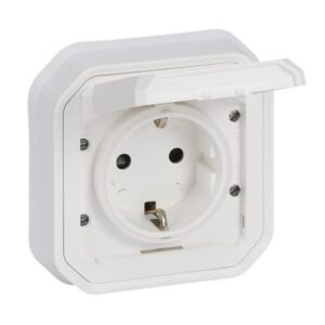 Ổ cắm chuẩn Đức 16A IP55 – Gắn âm – Trắng – 069869 Legrand