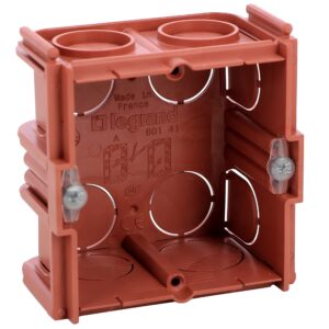 Flush mounting box Batibox – square 1 gang depth 40 mm – masonry – 089241 Legrand