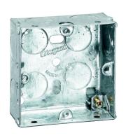 Đế âm vuông đơn kim loại sâu 35mm, chuẩn Anh-089113 Legrand
