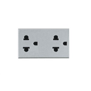 Ổ Cắm Đôi 3 Chấu Axolute Màu Sáng HC4185 Legrand