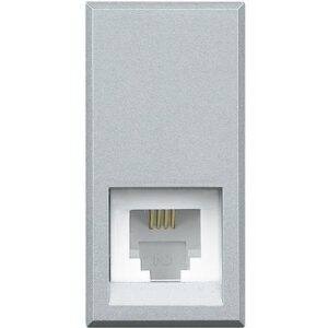 Ổ cắm điện thoại RJ11 màu bạc | HC4258/11N Legrand