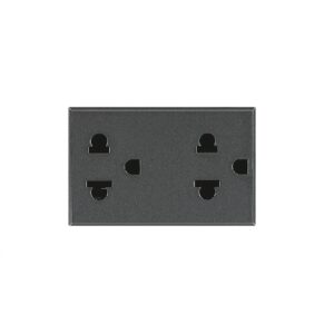 Ổ Cắm Đôi 3 Chấu Axolute Màu Xám HS4185 Legrand