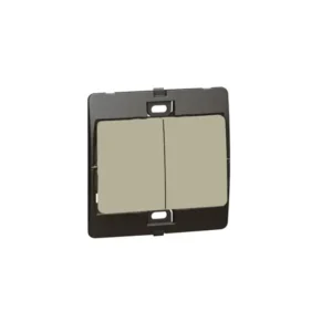 Công tắc đôi 1 chiều, 10A – 250V~, màu sâm banh – 283802 Legrand