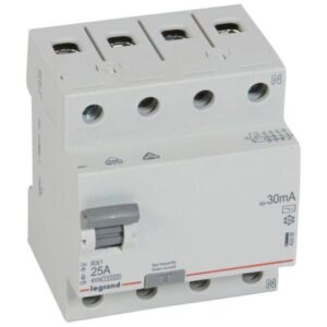 RCCBs RX3 AC type 4P ~ 400V 30 mA 25A – 402062 Legrand