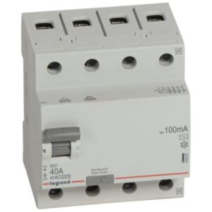 RCCBs RX3 AC type 4P ~ 400V 100 mA 40A – 402067 Legrand