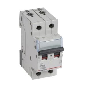 MCB TX3 10000A 2 pole 10A curve C – 404203 Legrand