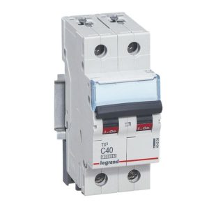 MCB TX3 2 Pha 40A – Đường Cong C – 10kA | 404209 Legrand