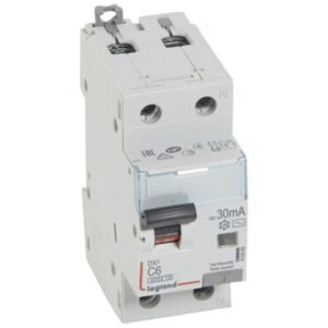 Cầu dao chống rò với bảo vệ quá tải (RCBO) -10kA -1P+N-230 V~ -6 A -30mA -AC – 410999 Legrand