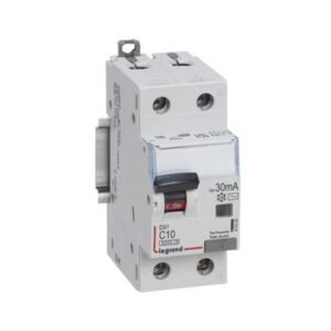 Cầu dao chống rò với bảo vệ quá tải (RCBO) -10kA -1P+N-230 V~ -10 A -30mA -AC – 411000 Legrand