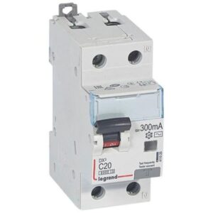 RCBO DX3 1P+N ~ 300mA-AC-6kA 20A – 411025 Legrand