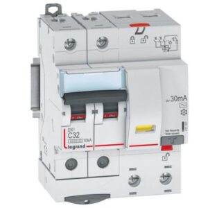 RCBOs DX3 6kA 2P, IΔn = 30mA 32A – 411161 Legrand