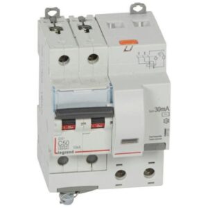 RCBOs DX3 6kA 2P, IΔn = 30mA 50A – 411163 Legrand