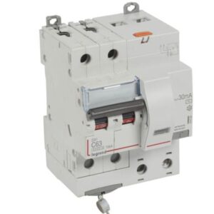 RCBO DX3 6000A 2 cực 63A đường cong loại C AC 300mA – 411164 Legrand