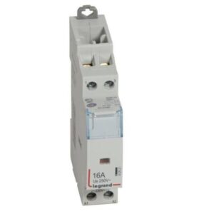 Contactor CX³ without front face handle 2 pole – 16A – 250V~ – NO + NC contacts with 230V~ coil – 1 module – 412521 Legrand
